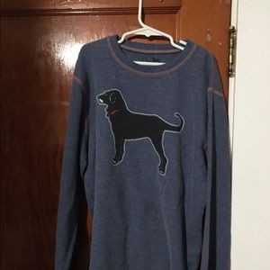 Blue black dog long sleeve